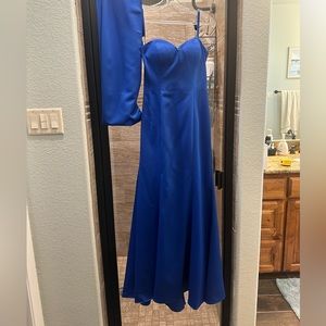 Strapless prom dress